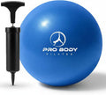 ProBody Pilates Small Exercise Ball with Pump - 9 Inch Workout Ball for Stability, Barre, Yoga, Core & Physical Therapy