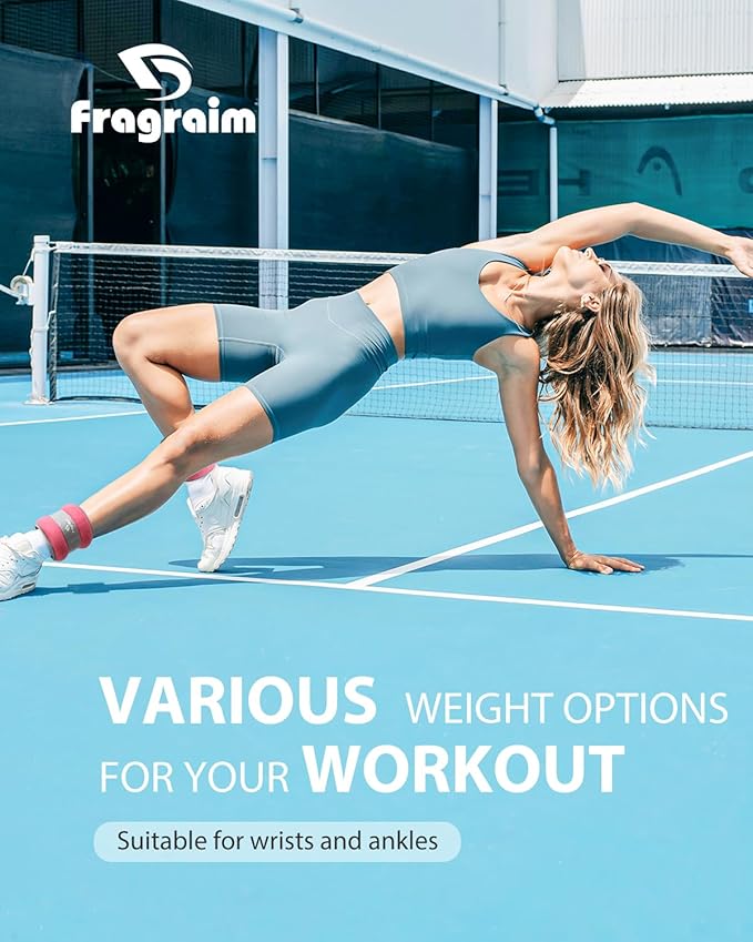 Ankle Weights, 1/2/3/4/6/8/10 LBS 1 Pair Wrist Leg Arm Weights for Women, Kids and Men, Comfortable and Soft, Perfect for Dancing, Running, Walking, Fitness, Workout, Physical Therapy