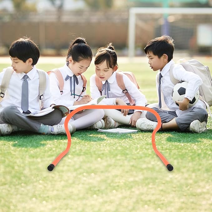 2pcs Professional Training Hurdles 23cm Plastic Speed and Agility Hurdle Set for Soccer Football Conditioning and Youth Athletic Drills