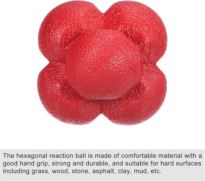 PATIKIL Bounce Reaction Balls, Coordination Training Ball Agility Trainer TPR High Difficulty, for Speed Reflex