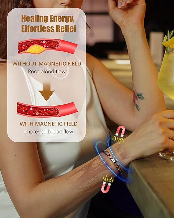 Copper Bracelets & Rings for Women, Copper Magnetic Bracelet for Women