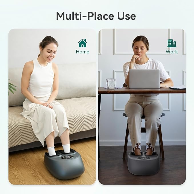 Snailax Shiatsu Foot Massager with Heat, Compression, Vibration, Electric Foot Massager Machine for Plantar Fasciitis, Neuropathy,Kneading, Foot Warmer with Remote Control, Size 13