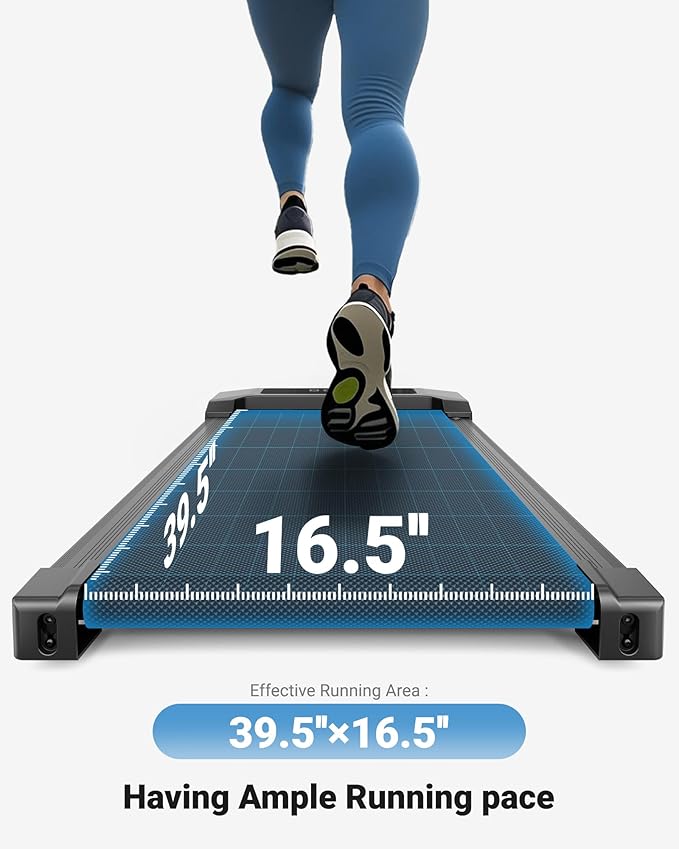 THERUN 10% Walking Pad with Auto Incline, Walking Pad for Home and Office, 2.5 HP Brushless Core Portable Under Desk App Walking Pad with Remote Control and LED Display