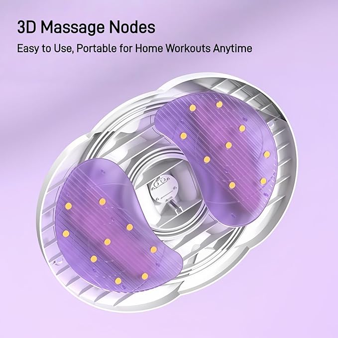 Waist Twister Disc Board, Ab Twist Board with 770 lbs Weight Capacity, with 18 Magnets for Foot Massage, Noiseless Home Gym Equipment for Women Men