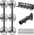 Kipika Weight Plate Storage Rack - Wall Mounted Weight Plate Holder with Durable Steel Construction Organizer for Olympic Plates, 1000lb Capacity, Space-Saving for Home Gym