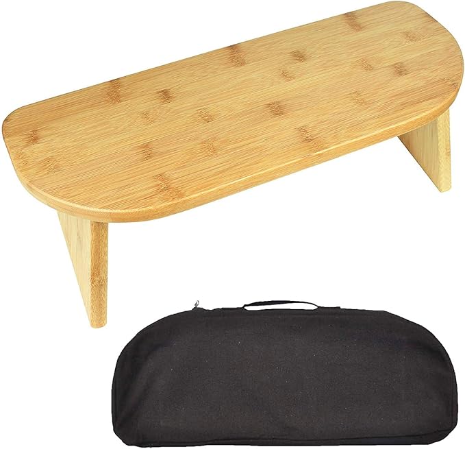 Meditation Chair Folding Meditation Bench, Bamboo Seiza Bench Kneeling Stool - Ideal for Vipassana and Transcendental Meditation