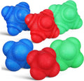 6 Pack Reaction Balls Reflex Workout Balls for Agility Training Hand Eye Coordination Sports Reflex Training