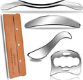 4 in 1 Professional Stainless Steel Muscle Scraper Tool Set, IASTM Tool, Scraping Tool Physical Therapy with Case