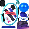 Better Me Pilates Kit, 11Pcs Better Me Pilates Essentials Kit for Women, Better Me Home Pilates Ring and Ball Set, Yoga Ball 25cm Figure 8 Resistance Band Yoga Bands for Home and Gym Workout