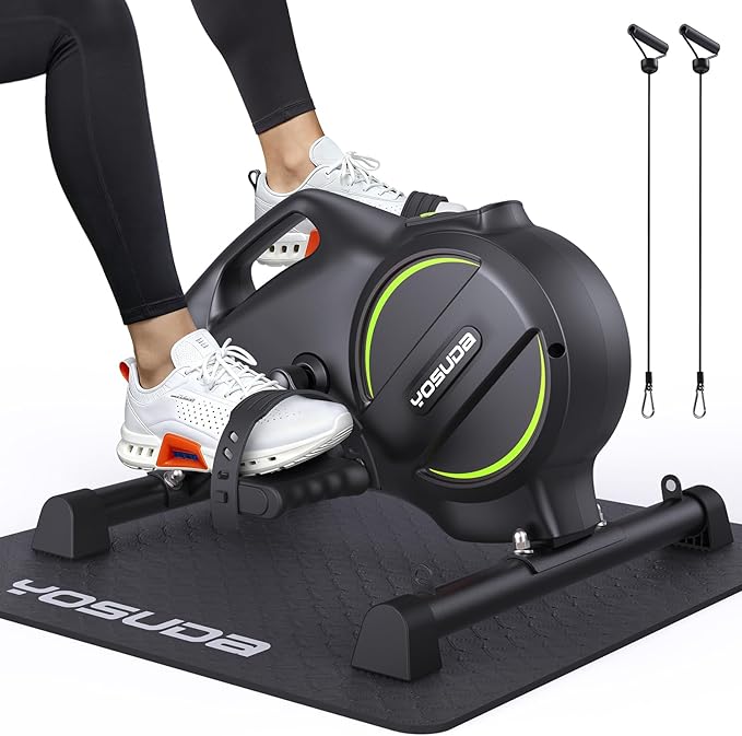 YOSUDA Under Desk Bike Pedal Exerciser - Magnetic Mini Exercise Bike, Desk Pedal Bike for Home/Office Workout