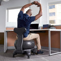 Balance Yoga Ball Chair, Adjustable Active Sitting Exercise Ball Chair, Spine Support, Ergonomic Comfort Office Chair for Prolonged Sitting, Lockable Wheels
