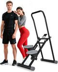 OVER SELF stairmaster Machine for Home - Stair Climber Stepper for Home Gym Exercise, Compact Folding Stair Stepper, Adjustable Handlebar/Pedal, Knee-Friendly Full-Body Workout Equipment