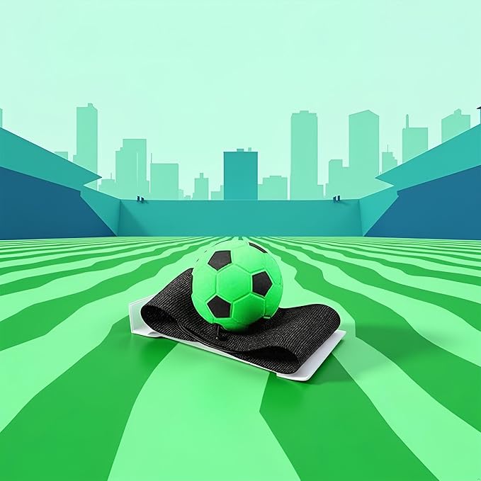 Green Wrist Return Ball Rubber Sport Ball with Wrist Strap and String Rebound Bouncy Balls Wrist Rebound on Elastic String Exercise Play, Sports Reaction Balls