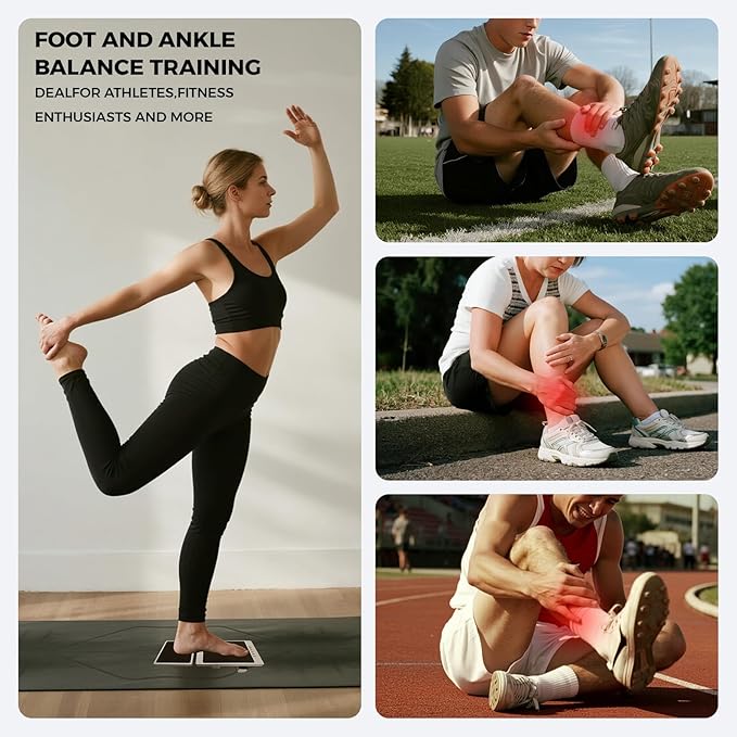Foot Strengthener & Single Leg Balance Board for Ankle Stability, Plantar Fasciitis & Sprain Recovery | At-Home Physical Therapy & Posture Corrector