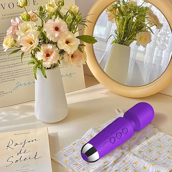 Back Relaxation Massager - Rechargeable Mini Electric Body Massager - for Foot - Arm Muscle Relaxation (Purple)