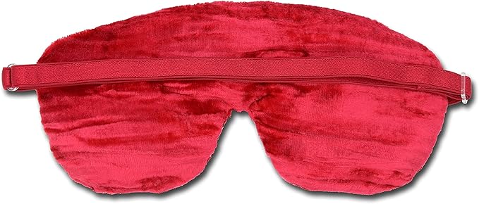 Handmade Weighted Sleep Eye Mask Yoga Pillow - Flax Seed Fill - Unscented - Cherry - TEMF-CH
