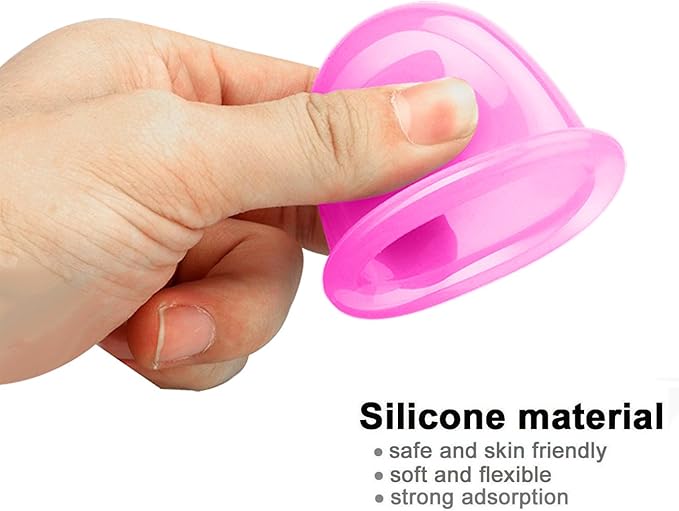 Cupping Therapy Sets 7Pcs Silicone Anti Cellulite Cup Vacuum Suction Massage Cups Facial Cupping Sets Body and Face Massager for Adults Home Use