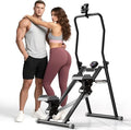 MOMODA Stair Stepper Resistance Adjustable Folding Vertical Climber Machine for Home Gym Full-Body Workout