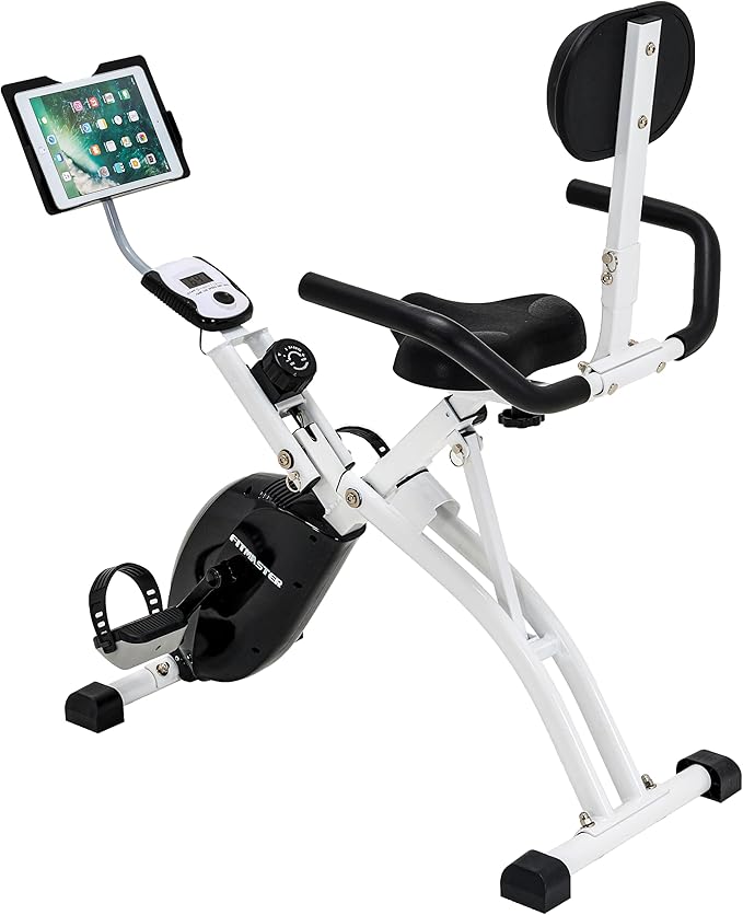 Foldable Recumbent Exercise Bike with High Backrest and Magnetic Resistance, Recumbent Exercise Bike for Home Workout，One Size-Multiple Styles Available
