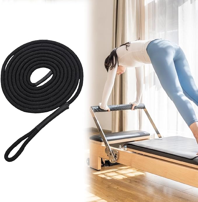 Pilates Reformer Pull Rope Component Band Attachment Professional 102.36''Length for Sitting Box Pilates Core Bed Accessories