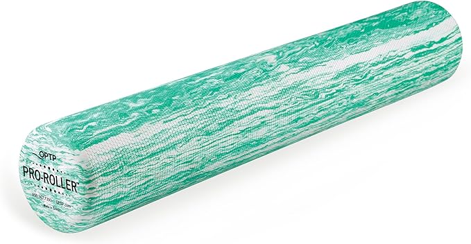 OPTP PRO-ROLLER Standard Density Foam Roller - Durable Roller for Back Massage, Deep Tissue Foam Roller Exercises, Stretching, Fitness, Yoga and Pilates - 36 Inches by 6 Inches, Green