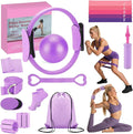 Pilates Kit for Home Workouts – Pilates Equipment Set with Ring, Ball, Resistance Bands, Pilates Accessories, Pilates Essentials Kit for Women, Pilates Sets for Home Exercise