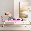 Pilates Core Bed, Foldable Home, Yoga Studio with Commercial Fitness Equipment, Pink