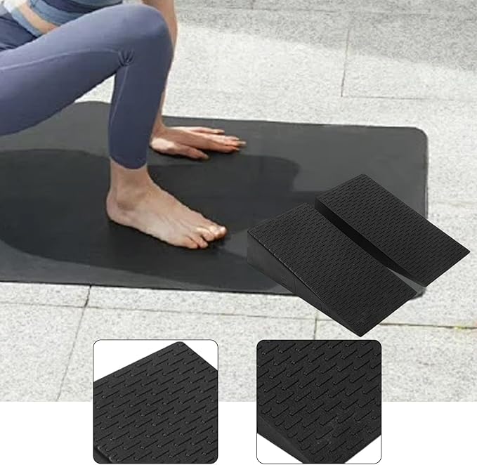 Foam Yoga Wedge Block Anti Slip Balancing Practice Stretch Board Calf Raises Block Tight Calves Slanting Board Heel Stretcher