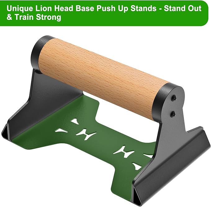 SELEWARE Wood push up bars Parallettes bars Anti-slip Handstand Bars for Calisthenics, Fitness, Floor workouts Solid Wood with Sturdy Metal Bracket, Support 600 lbs