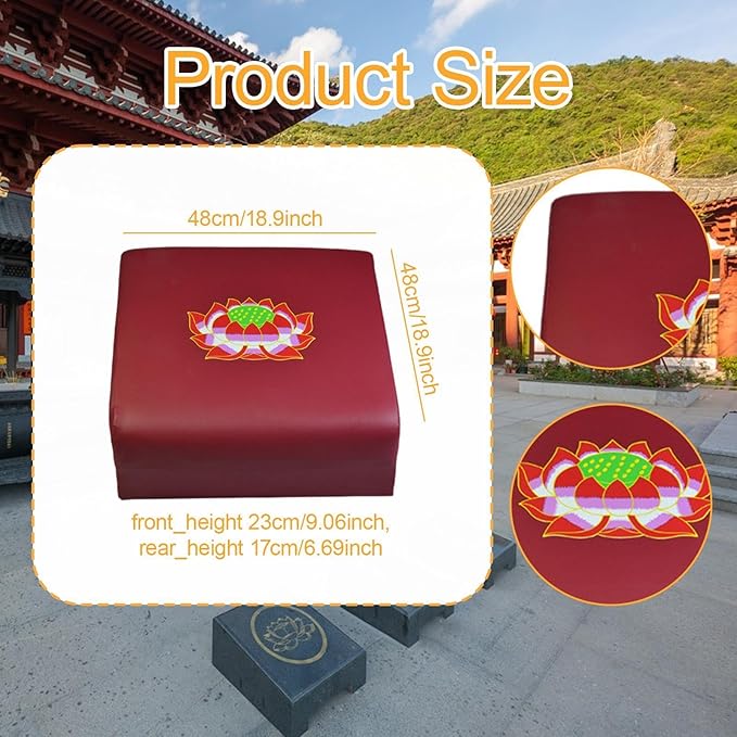 Meditation Bench Praying Cushion for Knees Accessories Easy to Clean Sitting Meditation Cushion Prayer Bench for Tea Ceremony