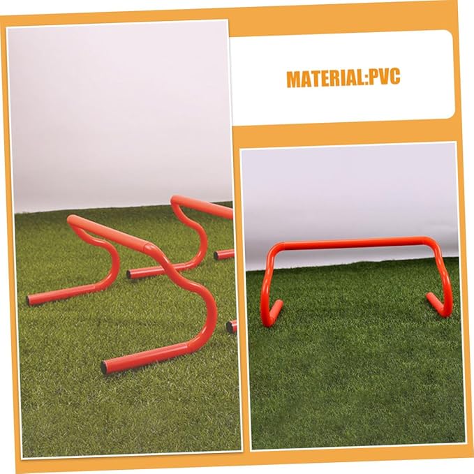 Totority 3pcs Detachable Agility Speed Training Hurdles Portable Running Drills Equipment Adjustable for Soccer Basketball Athletes Sports Practice