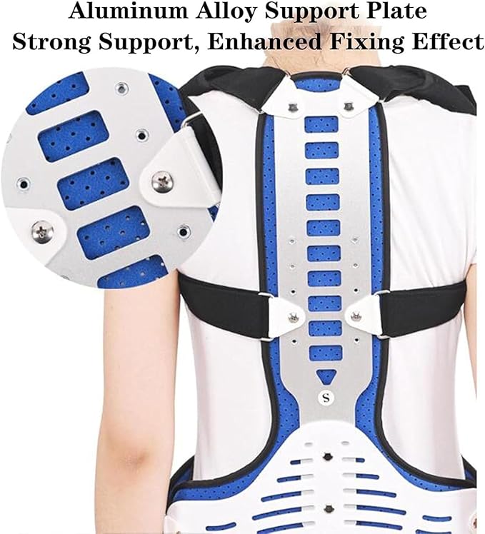 Back Posture Corrector, Spine Fixation Brace, Adjustable Spine Support Stabilizer for Hunchback Kyphosis Vertebral Compression(Small)