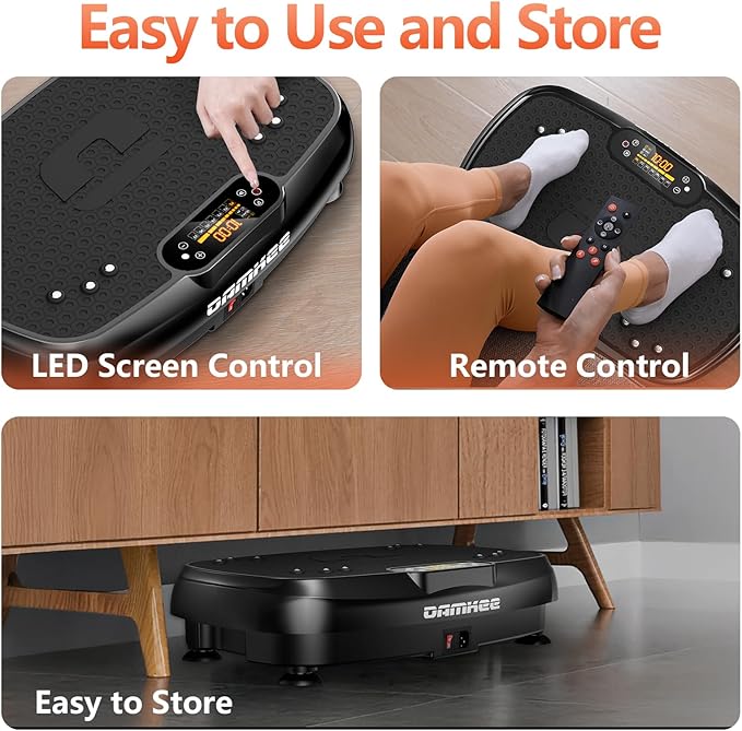 Vibration Plate Exercise Machine for Lymphatic Drainage and Weight Loss - Full Body Workout Equipment for Home Gym