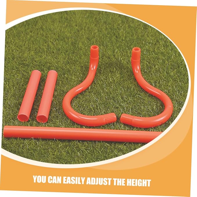 Happyyami 3pcs Adjustable Speed Hurdles for Agility Training Detachable and Portable Hurdles for Soccer Basketball Football and Multi-Sport Drills Lightweight Agility Equipment for Boys and