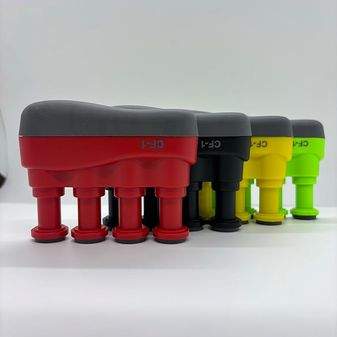 Guitar Finger Strengthener - Improve Your Finger Power, Flexibility, and Span for Playing String Instruments (Red)