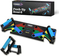 Push Up Board 9-in-1 Multi-Functional Workout Equipment for Home Pushup Board for Men and Women - Strength Training, Chest, and Arm Exercises Burn Fat & Build Muscle