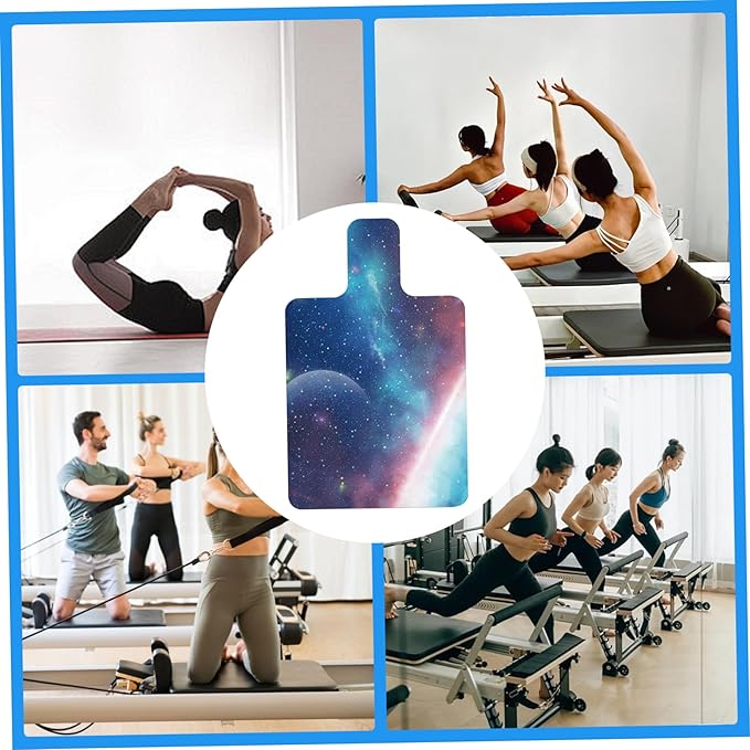 Pilates Mat 39''x24'' Non Slip Pilates Mat Sweat Absorbent Foldable and Portable Exercise Easy to Clean Accessories for Exercising Gym, Style 2, Thick