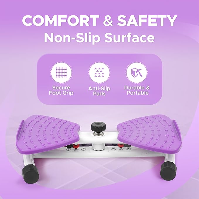 Waist Twister Machine – Waist Sculptor & Twist Exercise Machine for Abs Workout | Noiseless Ab Twister Board, Waist Twist Machine | Heavy-Capacity Anti-Slip Twist Board with Storage Bag