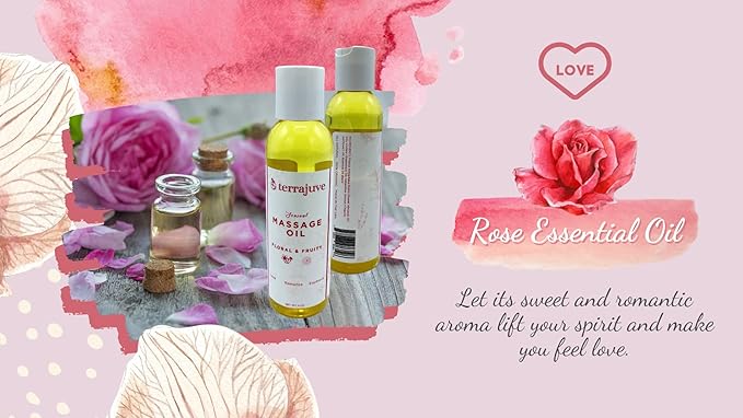 Aromatherapy Eucalyptus and Spearmint, Floral and Fruity, & Lavender and Mint Massage Oils Set Wrapped in Organza Bag, Pure, Organic, All Natural, Made in USA… (Floral & Fruity)