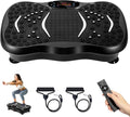 Himaly Vibration Plate Machine, Vibration Fitness Trainer with Bluetooth Speaker, 5 Program Modes, 2 Resistance Bands, Home Exercise Equipment for Fitness Body Toning