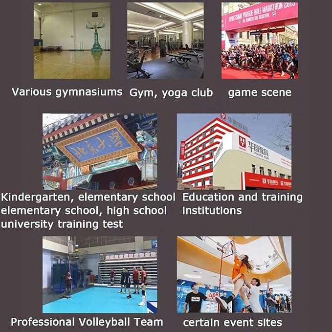 Adjustable Height Vertical Jump Trainer, Metal Gym School Vertical Leap Measurer, Sport Athletes Training Vertical Jump Tester 3.9-11.5ft, Easy to Install Vertical Jump Measurement Tool