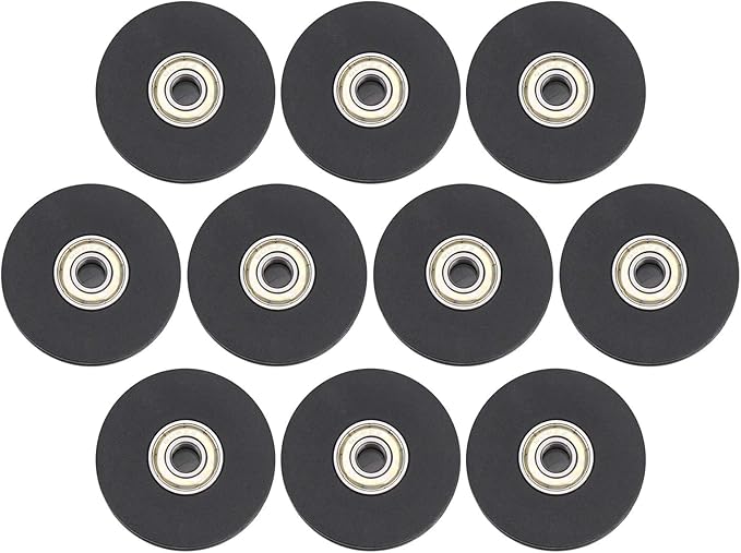 10pcs 50mm Nylon Fitness Bearing Pulley, Gym Pulley Accessory, Durable Home Gym Attachments for Strength Training, Lightweight Exercise Equipment with Smooth Rotation, Compatible