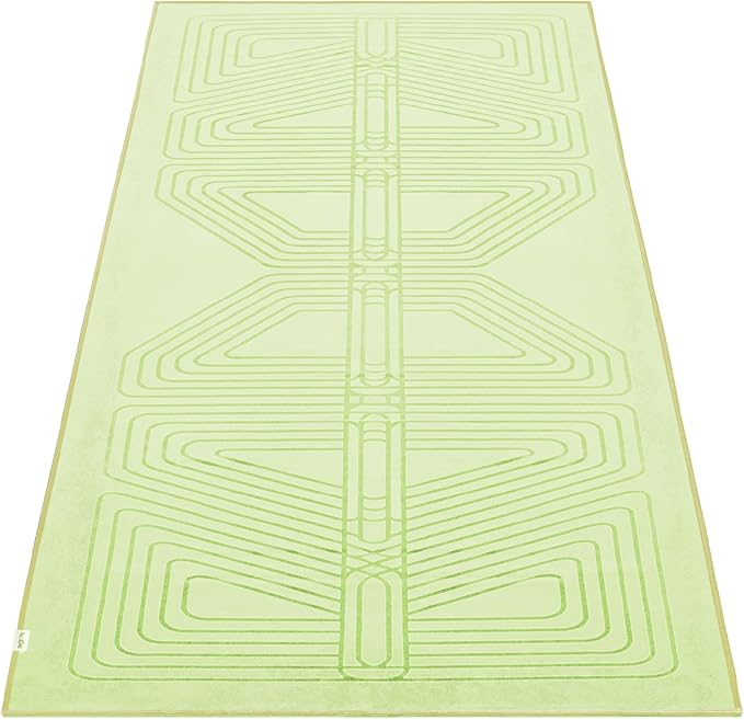 agoy Gecko Warrior - Next-Gen Microfiber Yoga Towel - Double-Sided Silicone Non-Slip Grip – Ideal for Hot Yoga - Ultra Absorbent, Easy to Wash, Travel-Friendly - 30% Recycled Material - Free Wet Bag