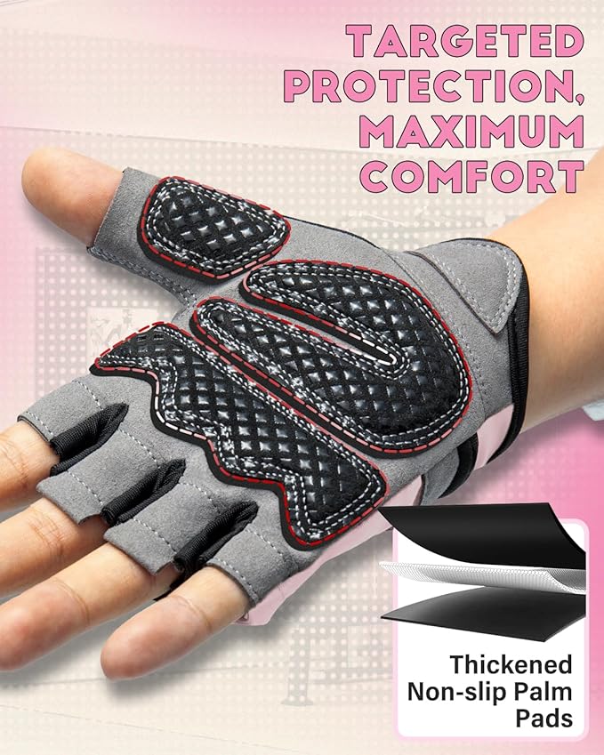 VINSGUIR Workout Gloves for Men and Women, Weight Lifting Gloves with Excellent Grip, Lightweight Gym Gloves for Weightlifting, Cycling, Exercise, Crosstraining, Pull ups, Fitness, Climbing and Rowing