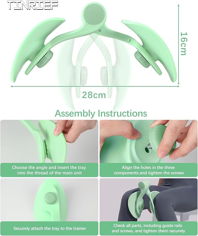 Thigh Exerciser Kegel Exerciser, Pelvic Floor Trainer, Kegel Trainer for Postpartum Rehabilitation, Trimmer Inner Thigh, Thigh Toner Workout,