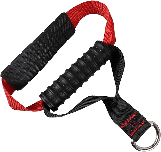Kisangel Fitness Handle Grip Non-slip Pulldown Training Rope Arm Strength Workout Accessory DIY Fitness Equipment Attachment for Gym and Home Use