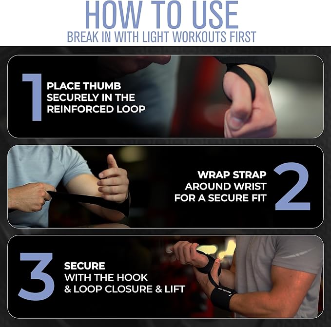 Rip Toned Wrist Wraps for Weightlifting – USPA & USAPL Approved 18" Wrist Straps for Powerlifting – Adjustable, Durable Gym Wraps with Thumb Loop – Quality Support for Men & Women