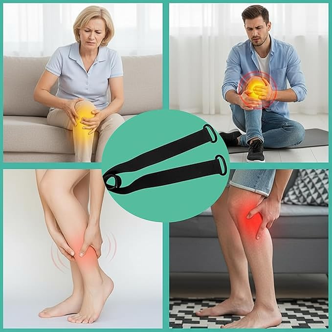 Stretching Strap Yoga Strap: Foot Drop Fascitis Plantar Ankle Training Belt, Foot Drop Exercise Strap, Professional Elastic Exercise Bands for Knee, Hips, Hamstrings