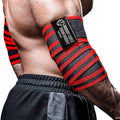 TAVIEW Elbow Wraps for Weightlifting (1 Pair), 47" Elastic Elbow Support & Compression Powerlifting, Fitness, Cross Training & Gym Workout - Elbow Straps for Weight Lifting