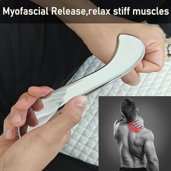 Robulve Professional Muscle Scraper Tool Set, 4-Piece IASTM Physical Therapy Kit with Carrying Case, Manual Massage Tools for Myofascial Release